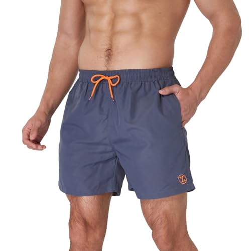 ZOXOZ Badeshorts Herren Badehose Herren Shorts Kurze Hosen Herren Schnelltrocknend Männer Schwimmhose Boardshorts Strandshorts Herren Beachshorts mit Mesh-Futter Verstellbarem Tunnelzug Denim XL von ZOXOZ