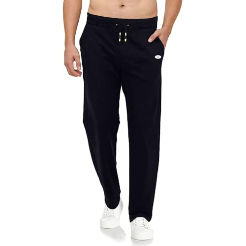 ZOXOZ Jogginghose Herren Baumwolle Trainingshose Sporthose Herren Lang Männer Sweatpants Freizeithose Fitness Hose mit Taschen Schwarz 3XL von ZOXOZ