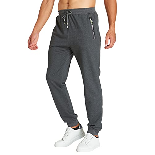 ZOXOZ Jogginghose Herren Baumwolle mit Reißverschluss Taschen Hosen Trainingshose Sporthose Lang Sweatpants Dunkelgrau 3XL ZOXOZ Jogginghose Herren Baumwolle mit Reißverschluss Taschen Hosen Trainingshose Sporthose Lang Sweatpants Dunkelgrau 3XL von ZOXOZ