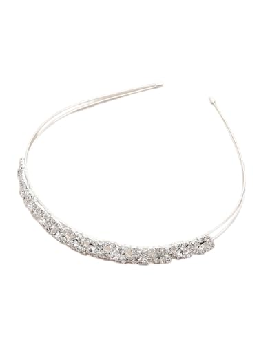 ZOYA Premium Silber Schmuck Haarreif mit Strass - Elegante und komfortable Dekoration für Mädchen von ZOYA Premium