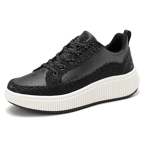 ZPAWDH Damen Laufschuhe leichte atmungsaktive Straßenlaufschuhe Outdoor Sportschuhe Schwarz 38EU von ZPAWDH