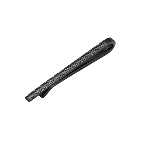 Krawattenklammer 2Pcs Krawatte Clips for Männer Metall Kupfer Einfache Bar Verschluss Praktische Krawatte Zubehör Herren Klassische Krawatte Clips Clamp pin Schmuck(Black) von ZPFDSG