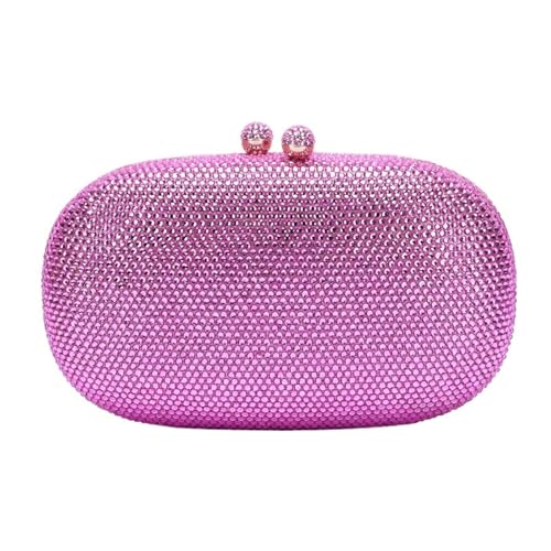 ZPFDSG Glitzer Tasche 28 Farben Damen Orange/Grün Abendtaschen Steine ​​Clutch Bags for Hochzeit Party Braut Strass Geldbörse Dame Handtaschen und Geldbörsen(Clear) von ZPFDSG