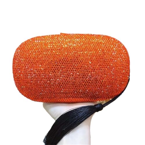 ZPFDSG Glitzer Tasche 28 Farben Damen Orange/Grün Abendtaschen Steine ​​Clutch Bags for Hochzeit Party Braut Strass Geldbörse Dame Handtaschen und Geldbörsen(Gold) von ZPFDSG