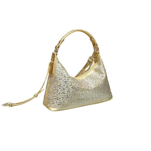 ZPFDSG Glitzer Tasche Damen Abendtasche Glänzender Strass Damen Schultertasche Dinner Party Handtasche Weibliche Umhängetaschen(9891-Golden) von ZPFDSG
