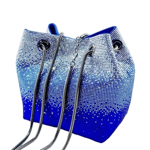 ZPFDSG Glitzer Tasche Design Glänzende Hochzeitsfeier Damen Handtasche Diamant Tote Abendtasche(Blue) von ZPFDSG