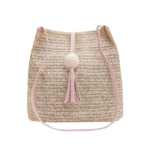 ZPFDSG Strohtasche Rattantasche Sommer Stroh Geldbörsen und Handtaschen Große Tragetaschen Strandtaschen for Frauen Korbtasche Clutch von ZPFDSG