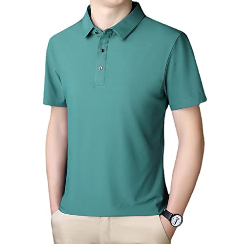 ZPLMIDE Herren Poloshirt in Übergröße mit kurzen Ärmeln (M-9XL), Übergröße, cooles Sommer-T-Shirt, lockere Passform von ZPLMIDE