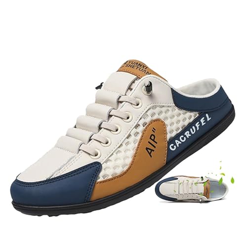 ZPLMIDE Sommer-Slip-On-Herren-Sportschuhe, 2024, rückenfreie Sneaker, lässige Pantoletten und Slip-Ons, leicht, atmungsaktiv, Netz-Hausschuhe von ZPLMIDE