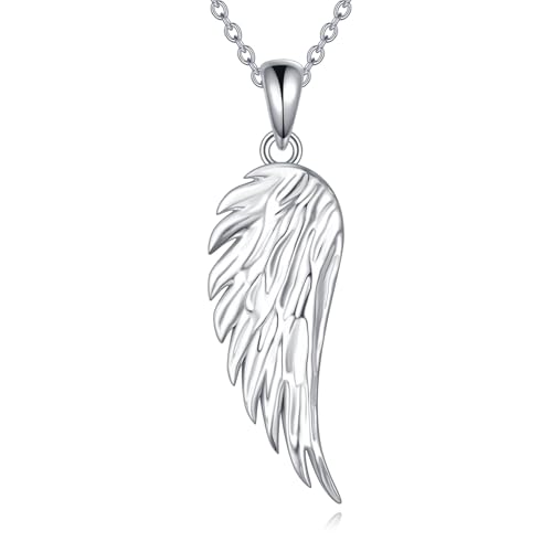 ZPMMPZ Engelsflügel Halskette 925 Sterling Silber Schutzengel Flügel Anhänger Amulett Heil Schmuck Geschenke für Frauen ZPMMPZ Engelsflügel Halskette 925 Sterling Silber Schutzengel Flügel Anhänger Amulett Heil Schmuck Geschenke für Frauen von ZPMMPZ