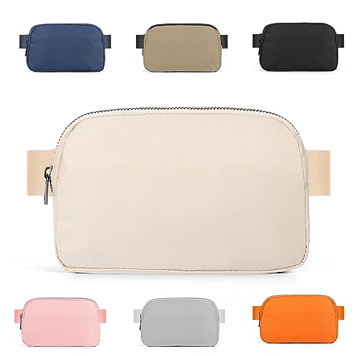 ZPN Mini Fanny Pack Crossbody Taschen für Damen und Herren, Cremig von ZPN