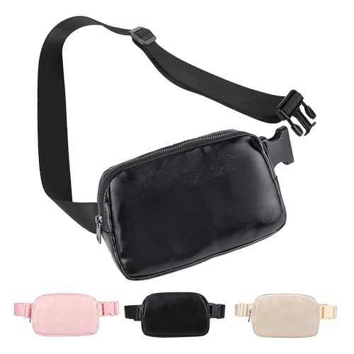 ZPN Mini-Gürteltasche für Damen und Herren, PU-Light Black von ZPN