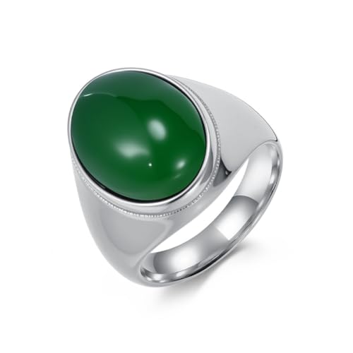 ZQIUDLOF Europäischer Und Amerikanischer Edelstahl Zirkonring, Männer Und Frauen Personalisierte Modische Tiger Auge Stein Schwarzer Steinring,Silver green,11 ZQIUDLOF Europäischer Und Amerikanischer Edelstahl Zirkonring, Männer Und Frauen Personalisierte Modische Tiger Auge Stein Schwarzer Steinring,Silver green,11 von ZQIUDLOF