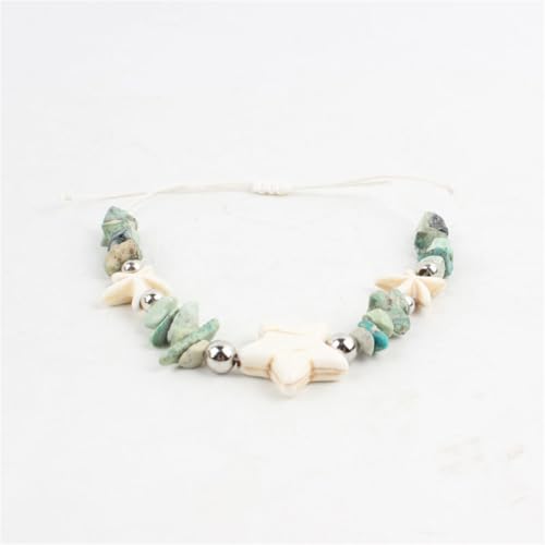 ZQIUDLOF Handgewebtes Verstellbares Sternenarmband, Modisches Und Personalisiertes Strandarmband Für Männer Und Frauen,28cm von ZQIUDLOF