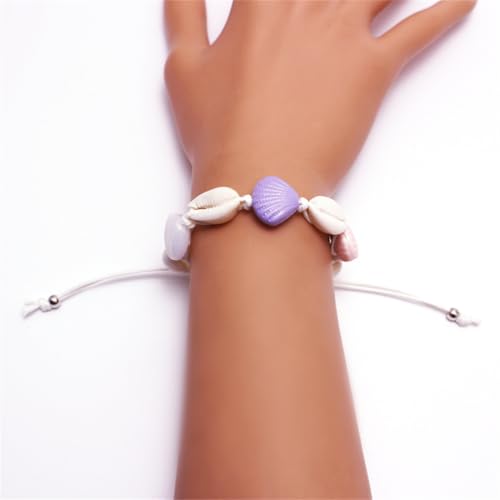 ZQIUDLOF Natürliche Muschel Conch Handgewebtes Armband, Einfaches Und Personalisiertes Armband Für Männer Und Frauen,Blau,32cm ZQIUDLOF Natürliche Muschel Conch Handgewebtes Armband, Einfaches Und Personalisiertes Armband Für Männer Und Frauen,Blau,32cm von ZQIUDLOF