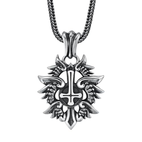 ZQIUDLOF S925 Sterling Silber Kreuz Halskette Anhänger, Männer Und Frauen Abzeichen Vintage Kreuz Anhänger,Silber,Pendant + Chain 65cm ZQIUDLOF S925 Sterling Silber Kreuz Halskette Anhänger, Männer Und Frauen Abzeichen Vintage Kreuz Anhänger,Silber,Pendant + Chain 65cm von ZQIUDLOF
