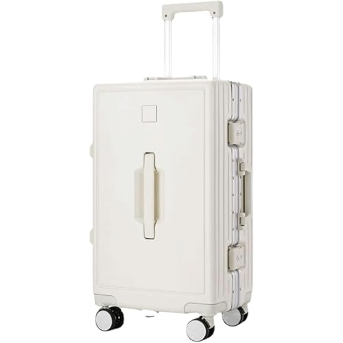 ZQNDFAC Neu Gepäck aus Aluminiumrahmen, Leichter Hartschalenkoffer mit Spinnerrädern, Handgepäck ohne Reißverschluss für Männer und Frauen Trolley Koffer von ZQNDFAC