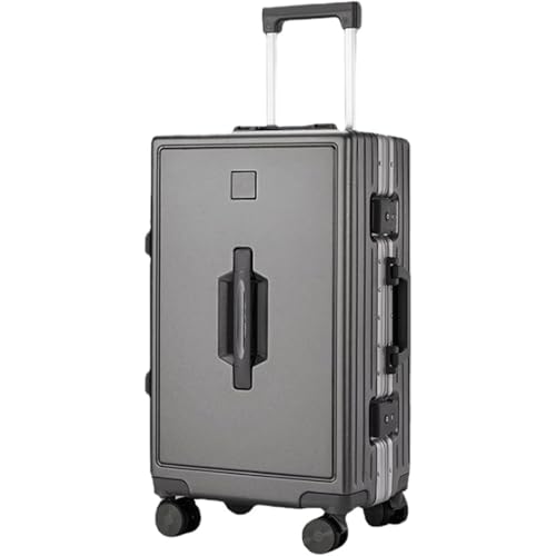 ZQNDFAC Neu Gepäck aus Aluminiumrahmen, Leichter Hartschalenkoffer mit Spinnerrädern, Handgepäck ohne Reißverschluss für Männer und Frauen Trolley Koffer von ZQNDFAC