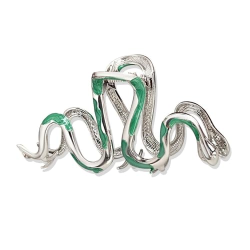 1 einzigartige Haarklammer Schlange Haarkrallen Metall Haarklammern verbotene Haarklammer elegante Haarspange Damen Accessoire, geeignet für alle Frisuren elegante Kopfbedeckung, geeignet für Party von ZQTSANKESL