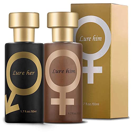 2 Stück Venom-Love Cologne Pheromon-Parfum for Men, Lure Her Parfüm Spray, Golden Lure Pheromone Perfume für Männer & Frauen, Lang anhaltende Pheromone Parfüm1 (Schwarz+Gold) von ZQTWJ