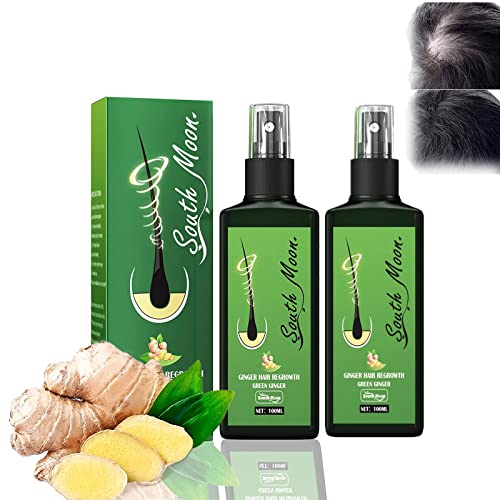 2Stk Haarwachstum Serum,Anti-Haarausfall Haarserum Ingwer Haar Wachstum Spray Flüssiger für dünne Haare und bei Haarausfall Haarwachstum Beschleunigen,Haarwuchs Behandlungen Pflegendes Ingwer-Spray von ZQTWJ