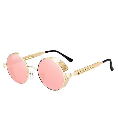 ZQUZEMS Sonnenbrille Metal Steampunk Sonnenbrille Männer Frauen Modebrille Vintage Sonnenbrille-C4-Andere von ZQUZEMS