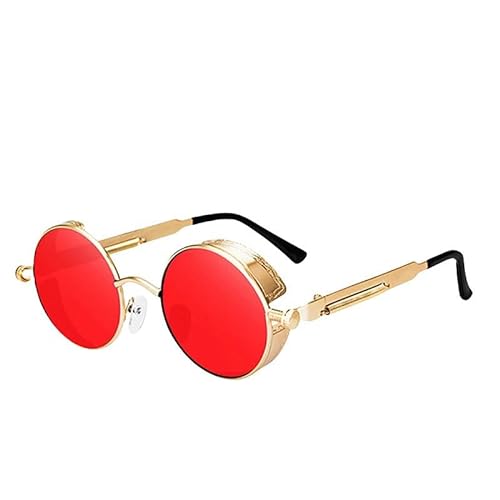 ZQUZEMS Sonnenbrille Metal Steampunk Sonnenbrille Männer Frauen Modebrille Vintage Sonnenbrille-C5-Andere von ZQUZEMS