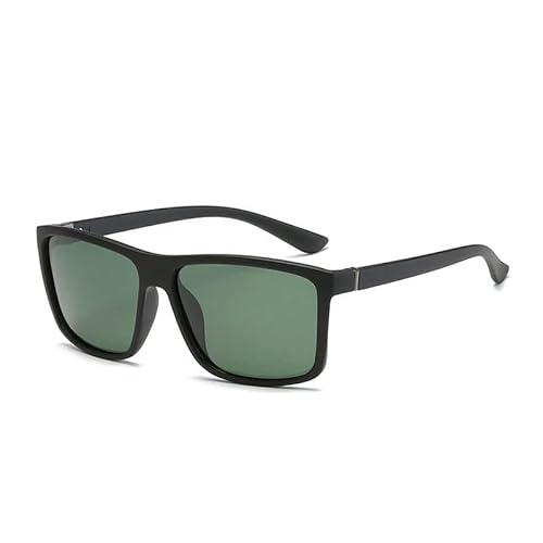 ZQUZEMS Sonnenbrille Quadratische Vintage Sonnenbrille Für Männer Frauen Mode Reise Fahren Sonnenbrille-Jr6625-C4 von ZQUZEMS