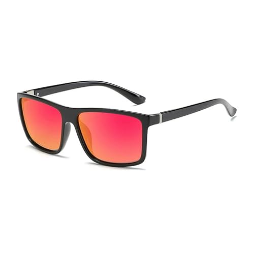 ZQUZEMS Sonnenbrille Quadratische Vintage Sonnenbrille Für Männer Frauen Mode Reise Fahren Sonnenbrille-Jr6625-C6 von ZQUZEMS