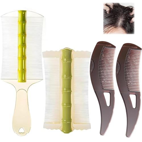 Schuppenkamm, Läusekämme, Kopfläusekamm, Schuppenkammentferner, Schuppenbürste zur Haarschuppenentfernung, Flohentfernung, Läuseentfernung, geeignet für Frauen und Männer, verschiedene Haare Schuppenkamm, Läusekämme, Kopfläusekamm, Schuppenkammentferner, Schuppenbürste zur Haarschuppenentfernung, Flohentfernung, Läuseentfernung, geeignet für Frauen und Männer, verschiedene Haare von ZQuintuplian