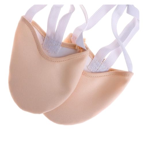 Tanzschuhe Damen Beige Halbhohe Rhythmische Gymnastikschuhe mit Schweinsledersohle Tanzschuhe Roupa Ginastica for Mädchen(41) von ZRHWSPD