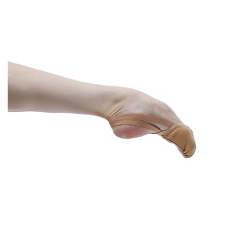 Tanzschuhe Damen Gymnastikschuhe Ballett Halbsohle Canvas Damen Ballerinas Schuhe Rhythmischer Tanz Turnout(Khaki,27) von ZRHWSPD