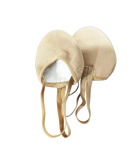 Tanzschuhe Damen Halbfußschuhe mit Handflächenabdeckung for Erwachsene und Kinder, Kunstturnschuhe, Halbfuß-Übungsschuhe, Ballett-Tanz-Halbschuhe(XXS) von ZRHWSPD