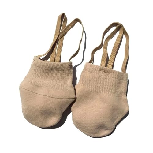 Tanzschuhe Damen Halbsocken for Rhythmische Gymnastik, Kunst-Gymnastik, Tanzschuhe, Wettkampfsohlensocken, schützen den Fuß, elastische(1 Pairs,XS) von ZRHWSPD