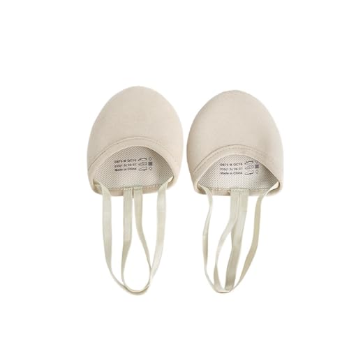Tanzschuhe Damen Halbsohlentanz Lyrical Turning Pointe Gymnastikschuh Rhythmische Gymnastik Zehenschuhe Lyrische Halbzehenschuhe(Skin Shorter one,38-39) von ZRHWSPD