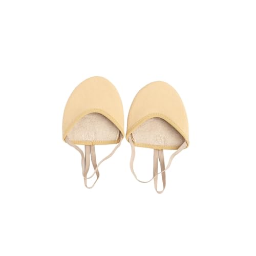 Tanzschuhe Damen Lyrische Turn-Spitzenturnschuhe mit Halbsohle aus Mikrofaser, ideal for rhythmische Routinen(L2) von ZRHWSPD
