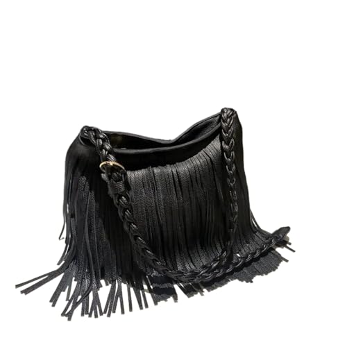 ZRHWSPD Kleine Handtasche Mit Quaste Damen-Umhängetasche mit Quaste(Color1) von ZRHWSPD