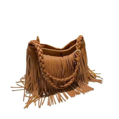 ZRHWSPD Kleine Handtasche Mit Quaste Damen-Umhängetasche mit Quaste(Color3) von ZRHWSPD