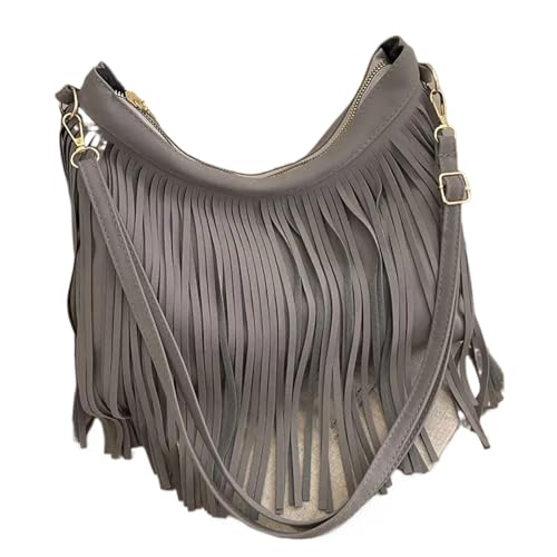 ZRHWSPD Kleine Handtasche Mit Quaste Quaste Ledertasche Damen Schulter Umhängetasche(Color5) von ZRHWSPD