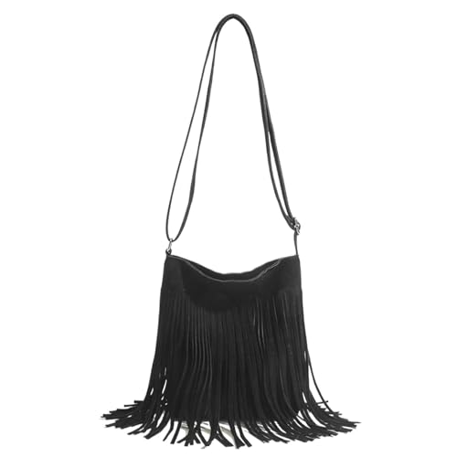 ZRHWSPD Kleine Handtasche Mit Quaste Vielseitige Umhängetasche mit Quaste(Color1) von ZRHWSPD