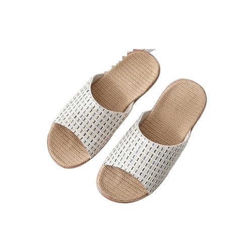 ZRHWSPD Strohpantoffeln Rattan Slippers Straw Shoes Sandals(Color 4,39-40) von ZRHWSPD