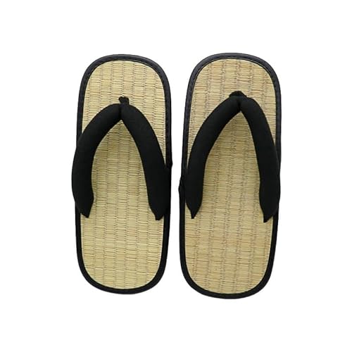 ZRHWSPD Strohpantoffeln Straw Plaited Flip Flops Slippers Clip Slipper Sandals Open Bottom(40-41) von ZRHWSPD