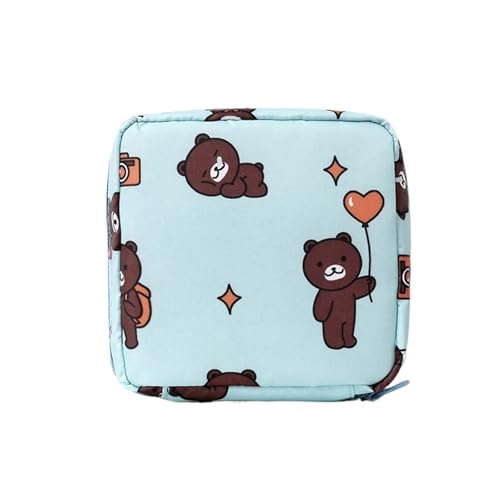 ZRHWSPD Umhängetasche Damen Crossbody Handtasche Mini Damen Handy Schulter Klein Quadratisch(Blue Bear) von ZRHWSPD