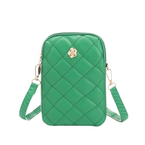ZRHWSPD Umhängetasche Damen Crossbody Handtasche Mini Damen Handy Schulter Klein Quadratisch(Green) von ZRHWSPD