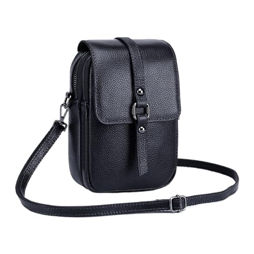 ZRHWSPD Umhängetasche Damen Crossbody Handy Schultertasche Handtasche Geldbörse(Black) von ZRHWSPD