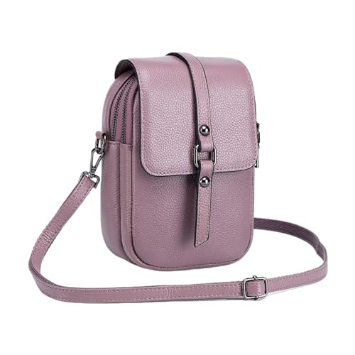 ZRHWSPD Umhängetasche Damen Crossbody Handy Schultertasche Handtasche Geldbörse(Purple) von ZRHWSPD