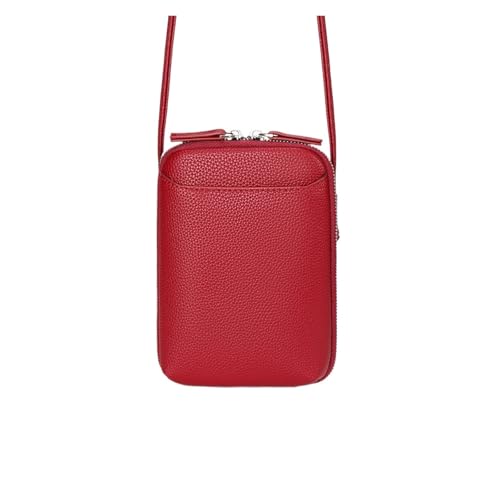 ZRHWSPD Umhängetasche Damen Damen Crossbody Schultertasche Modische Handytasche mit großer Kapazität(Winered) von ZRHWSPD