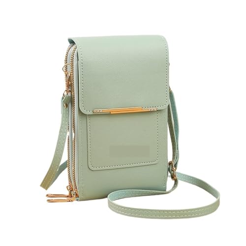 ZRHWSPD Umhängetasche Damen Handy Damen Mobile Kartenhalter Crossbody Umhängetasche(Green) von ZRHWSPD