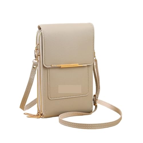 ZRHWSPD Umhängetasche Damen Handy Damen Mobile Kartenhalter Crossbody Umhängetasche(Grey) von ZRHWSPD