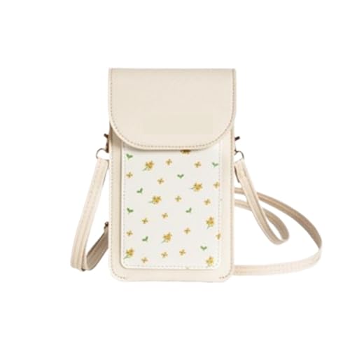 ZRHWSPD Umhängetasche Damen Handytasche Damen One Shoulder Crossbody(Beige) von ZRHWSPD